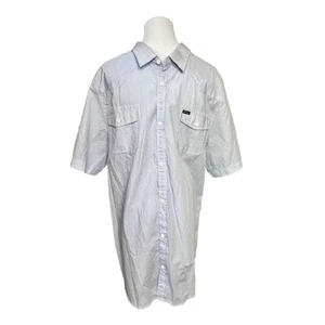 Camisa Buffalo David Bitton Saron Azul Occidental a Cuadros Abotonada Talla XXL NUEVA CON ETIQUETAS - Imagen 1 de 14