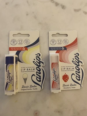 1 X Lanolips lip balm please choose Strawberry or Vanilla BNIB