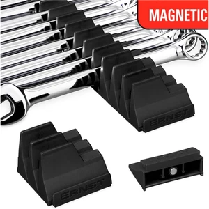 5411M Ernst Mfg. 40 Tool Magnetic Modular Wrench Pro Organizer - Black - Picture 1 of 1