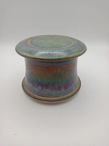 French Style Butter Keeper Handmade Ceramic Crock Bell Shape Pottery - Picture 1 of 22