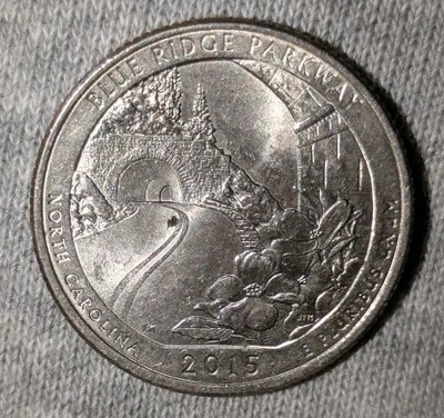 2015-P North Carolina State Quarter Over Polished Spot Error Reverse - Image 1 of 4