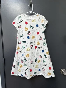 Hanna Andersson Disney Balloon Print Mickey Dress Sz 140 US 10 - Picture 1 of 4