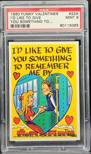 1960 Topps Funny Valentine I'd Like To Give Something To Remember Me A Black Eye - Bild 1 von 2