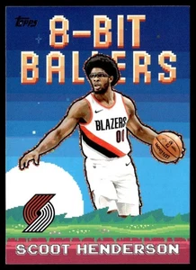 2025-26 Topps Basketball 8-Bit Ballers Insert 8B-14 Scoot Henderson Trailblazers - Bild 1 von 2