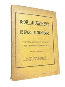 Igor Stravinsky N. Roerich Le sacre du Printemps Edición Russe de Musique 1921 - Imagen 1 de 6