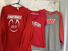 Adidas Sacred Heart University Shirt Red NCAA collegiate Size L Lot of 3