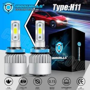 H8 H9 H11 LED Headlights Low Beam White Conversion Kit for Acura MDX 2004-2006 - Picture 1 of 12
