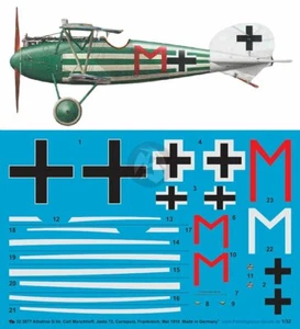 Peddinghaus 1/32 Albatros D.Va Markings Carl Menckhoff Jasta 72 France WWI 3877 - Picture 1 of 1
