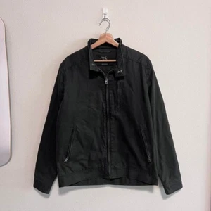 Rodd & Gunn Full Zip Work Wear Cotton Jacket Mens Size Medium Italy Black - Picture 1 of 5