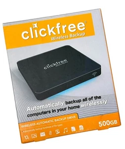 Clickfree Automatic Wireless Backup Drive 500GB Mac & PC Easy Set Up! - Picture 1 of 10