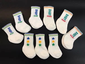 New Born Baby Babies white soft Sports socks 0-2.5 everyday wear - Picture 1 of 7