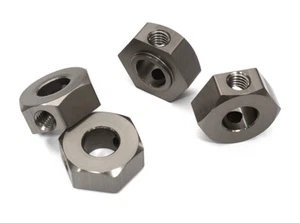 Billet Machined 17mm Hex Wheel Adapters for Axial 1/6 Scale SCX6, Grey 252011 - Picture 1 of 1