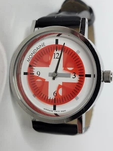 Mondaine Time To Watch Timo Kreeft Watch Red White 36mm Swiss Made - Picture 1 of 5