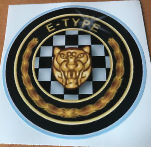 E Type Jaguar  - decal sticker