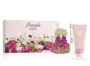Vince Camuto Floreale  3 pc Set-1.0 oz EDP Sp+.34 EDP + 2.5oz Body Cream - Picture 1 of 3