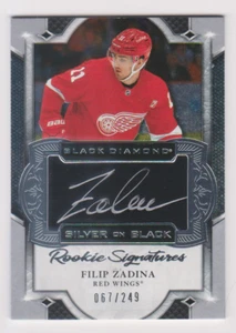 Filip Zadina 2019-20 Black Diamond Silver on Black Rookie Signatures #SBRS-FZ - Picture 1 of 2
