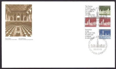 Canada    # 1187A   " PARLIAMENT"         Brand New   1988  Booklet Issue - Image 1 of 2
