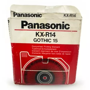 Panasonic KX-R14 Gothic 15 Daisywheel Druckelement beschädigt Pkg Schreibmaschine - Bild 1 von 8