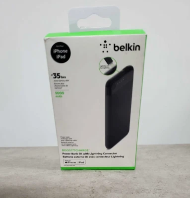 Belkin BOOST UP CHARGE Power Bank 5K com conector Apple - Imagem 1 de 2