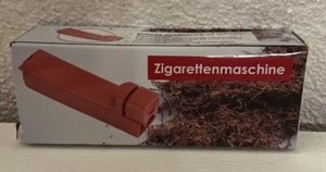 Zigarettenmaschine Zigarettenstopfer Stopfmaschine Rot + Bedienungsanleitung - Bild 1 von 2