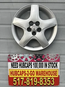 2003-2006 Toyota Matrix  16" 5 Spoke 1 Hubcap Oem Wheel Cover Refurbished Rare - Picture 1 of 9