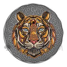 2022 Niue $5 2oz Tiger Mandala