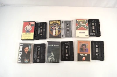 Classic Country Cassette Tapes Garth Brooks Tritt Price Alabama Mountain LOT - Image 1 of 4