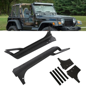 Windshield 52" Straight LED Light Bar Mount Brackets for Jeep Wrangler TJ 97-06 - Picture 1 of 10