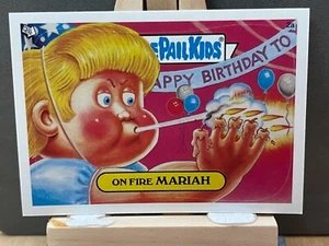 Garbage Pail Kids Topps 2003 Sticker All New Series 1 2a On Fire Mariah - Picture 1 of 2