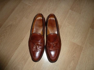 Mocassini Allen Edmonds Grayson in pelle nappa marrone scarpa da uomo 11 D Medium - Foto 1 di 8