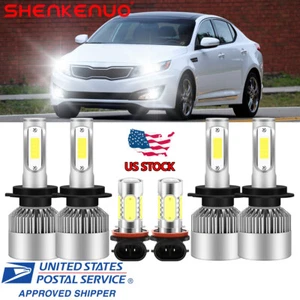 Kit de bombillas LED altas/bajas + antiniebla para KIA OPTIMA-6x 6000K 2014 2015 EE. UU. - Imagen 1 de 12