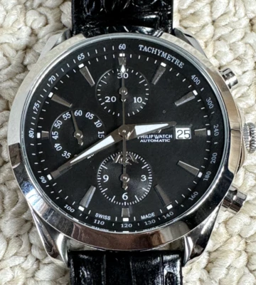 Philip Watch Swiss Automatic Chronograph Valjoux 7750, New in Box, Very Rare - Image 1 of 4