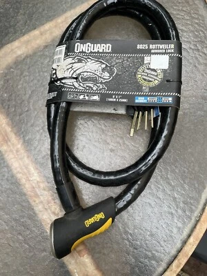 OnGuard Rottweiler 8025 Armored Cable Lock - Brand New - Image 1 of 4