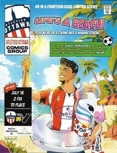 ATLETICO OTTAWA VS VANCOUVER FC 16.7.2023 CPL SEASON SOCCER PROGRAM - Picture 1 of 1