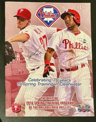 AARON NOLA AUTHENTIC AUTOGRAPHED PHILLIES PROGRAM - Image 1 of 4