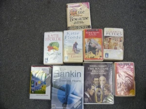 Job lot of audio CASSETTES BOOK x 9 Elizabeth Peters - Ian Rankin - Picture 1 of 19
