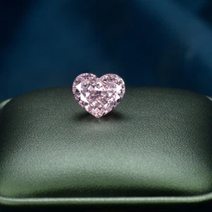 A+ GIE Certified Natural Flawless Pink Zircon 10.22 Ct Heart Cut Loose Gemstone - Picture 1 of 3