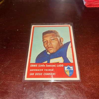 1963 Fleer Football Card #76 Ernie Ladd-San Diego Chargers Ex Card - Image 1 of 4