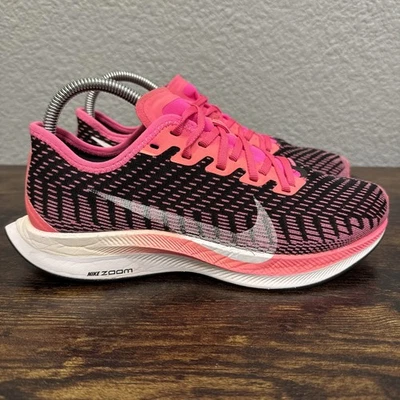 Кроссовки беговые Nike Air Zoom Pegasus Turbo 2 женские размер 8 розовые взрывные черные - Изображение 1 из 4