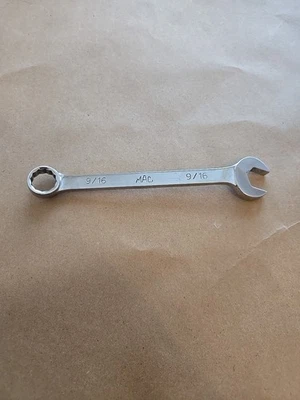 Mac Tools 9/16" 12PT SAE Short Angle Head Chrome Combination Wrench USA CA182 - Image 1 of 4