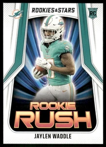 2021 Panini Rookies & Stars Rookie Rush  #RR-8 Jaylen Waddle RC Dolphins card - Picture 1 of 2