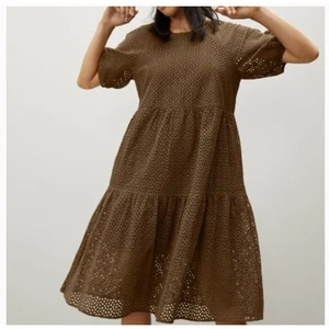 Vestido Everlane The Tiered Ojales Marrón Nogal Para Mujer Talla XS NUEVO SIN ETIQUETAS - Imagen 1 de 7