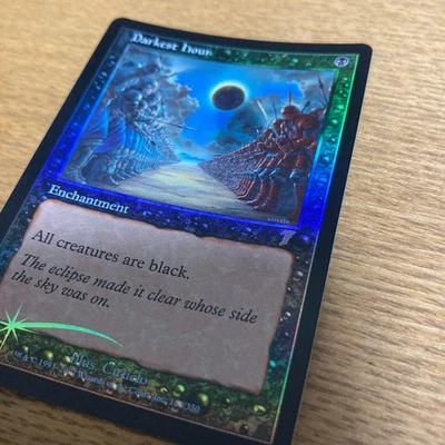 MTG Magic The Gathering Truly Dark Time English Foil Card Used - Image 1 of 3