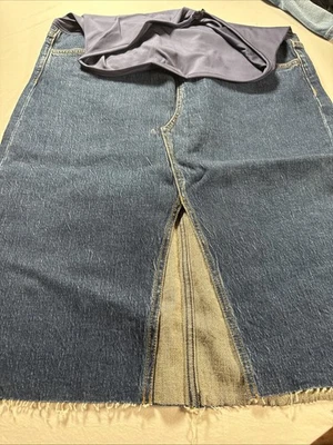 Joe's Jean The Joplin Maternity Midi Skirt w/Vent - Sz. 31, Blue - Image 1 of 4