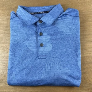 Tommy Bahama Delray Frond Polo Shirt Men's Size Large L Campanula Blue $110 - Picture 1 of 9