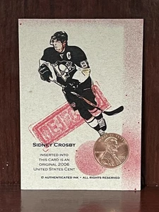 Sidney Crosby Authenticated Ink REJECTED 2006 Lincoln Memorial Penny Card - Picture 1 of 6