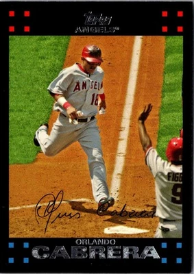 2007 Topps Orlando Cabrera #546 Los Angeles Angels Baseball Card - Image 1 of 2