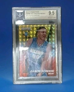 Aaron Gordon 2014-15 Panini Prizm Red Yellow Mosaic RC #254 Nuggets, Beckett 9.5 - Picture 1 of 5