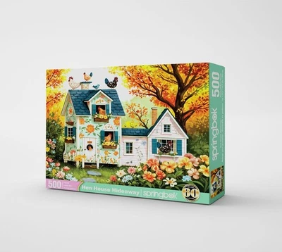 Hen House Hideaway 500 Piece Jigsaw Puzzle Springbok New - Image 1 of 3