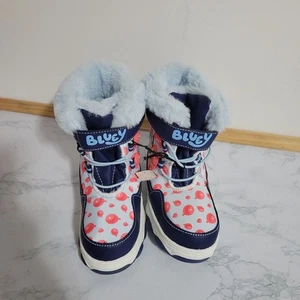 Botas de nieve azules para niños, talla 11, nuevas - Imagen 1 de 5